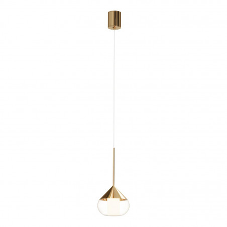 Lampa wisząca Suza LED - Złota, Nowoczesna | Yaskr
