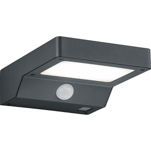 Kinkiet ogrodowy solarany z czujnikiem ruchu Fomosa Led Antracyt marki Trio