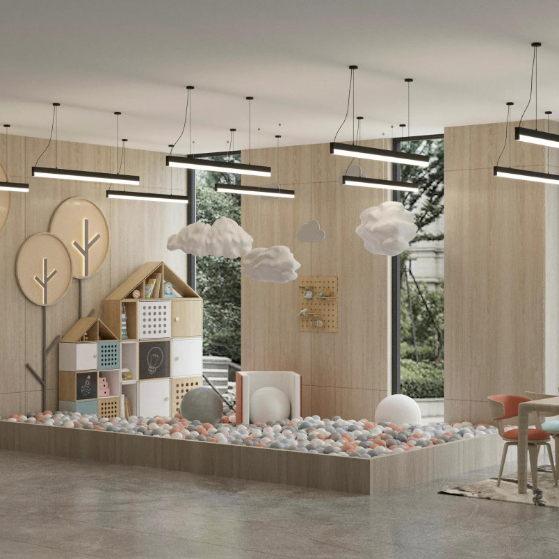 Lampa wisząca LED Sigi czarna Yaskr | Nowoczesny design