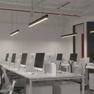 Lampa wisząca LED Sigi czarna Yaskr | 120cm | Minimalizm