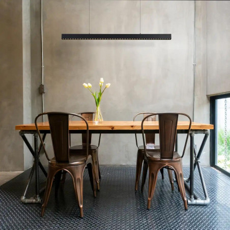 Lampa wisząca Sigi LED czarna Yaskr | 120cm