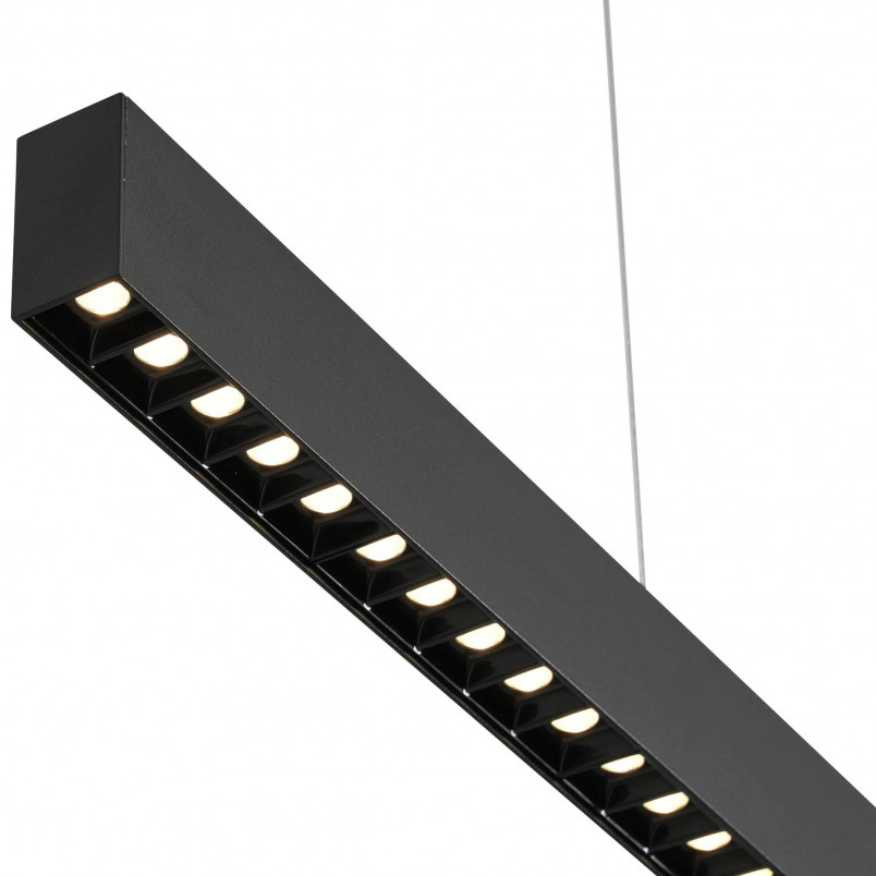 Lampa wisząca Sigi LED czarna Yaskr | 120cm