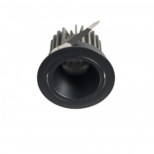 Lampa podtynkowa LED Yaskr Pik | Czarna, IP54, 8W