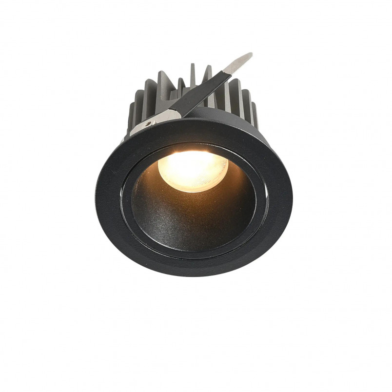 Lampa podtynkowa LED Yaskr Pik | Czarna, IP54, 8W