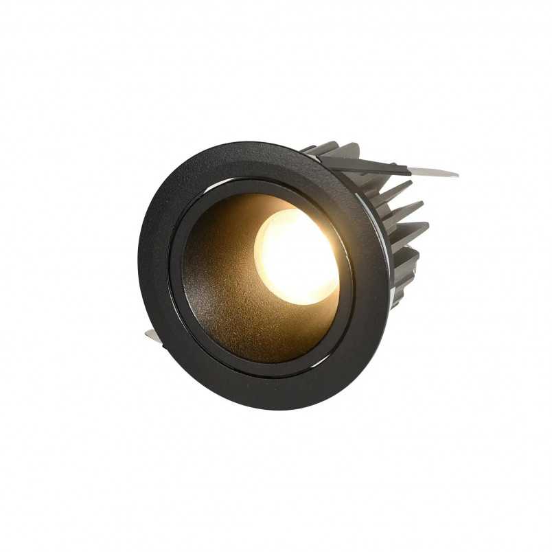 Lampa podtynkowa LED Yaskr Pik | Czarna, IP54, 8W