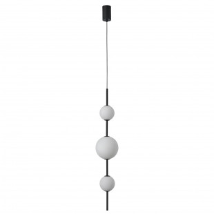 Lampa wisząca Bolti Yaskr | Szkło, LED, 15cm | Biały/Czarny