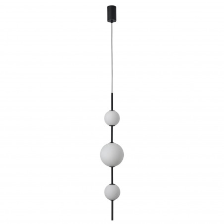 Lampa wisząca Bolti Yaskr | Szkło, LED, 15cm | Biały/Czarny