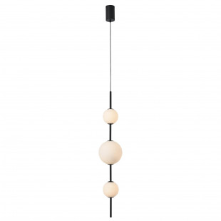 Lampa wisząca Bolti Yaskr | Szkło, LED, 15cm | Biały/Czarny