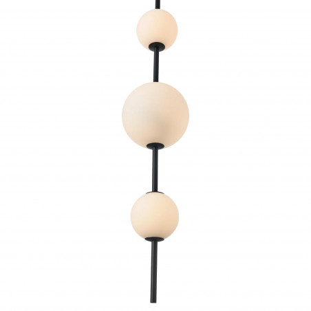 Lampa wisząca Bolti Yaskr | Szkło, LED, 15cm | Biały/Czarny