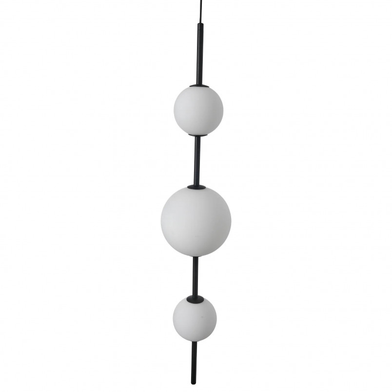 Lampa wisząca Bolti Yaskr | Szkło, LED, 15cm | Biały/Czarny