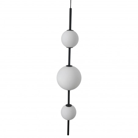Lampa wisząca Bolti Yaskr | Szkło, LED, 15cm | Biały/Czarny