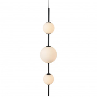 Lampa wisząca Bolti Yaskr | Szkło, LED, 15cm | Biały/Czarny