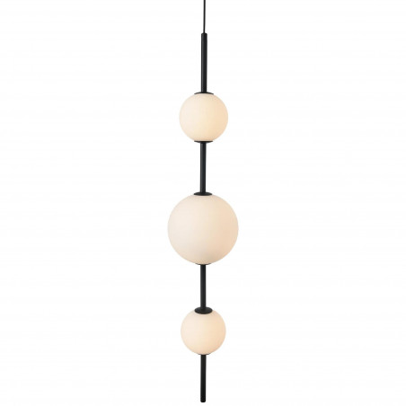 Lampa wisząca Bolti Yaskr | Szkło, LED, 15cm | Biały/Czarny