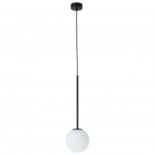 Lampa Wisząca Bolti - Szkło, Kula, Yaskr | Biały/Czarny
