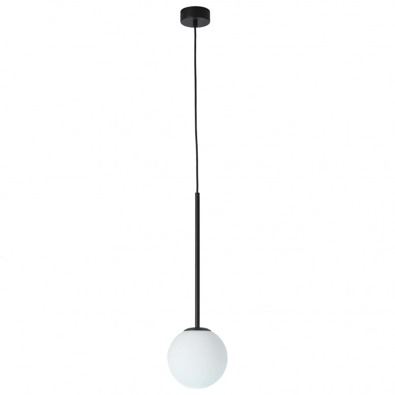 Lampa Wisząca Bolti - Szkło, Kula, Yaskr | Biały/Czarny