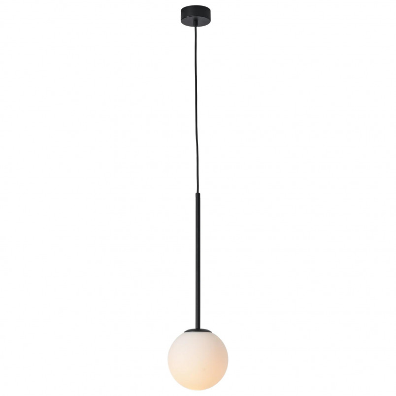 Lampa Wisząca Bolti - Szkło, Kula, Yaskr | Biały/Czarny