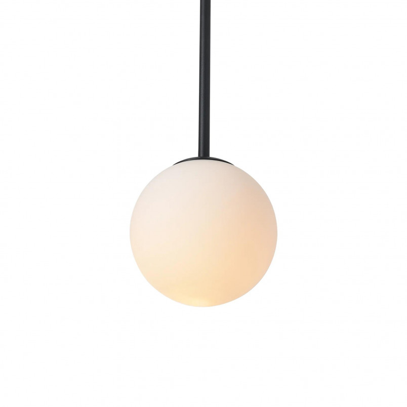 Lampa Wisząca Bolti - Szkło, Kula, Yaskr | Biały/Czarny