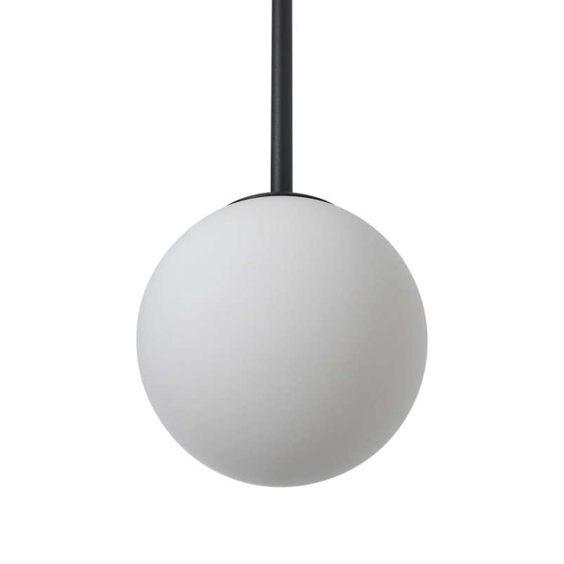 Lampa Wisząca Bolti - Szkło, Kula, Yaskr | Biały/Czarny