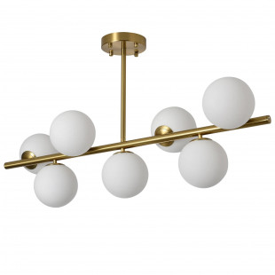 Lampa Bolti Yaskr | 7 szklanych kul, biały/złoty mosiądz - Kup teraz!