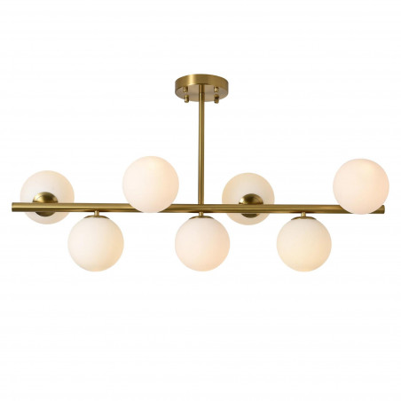 Lampa Bolti Yaskr | 7 szklanych kul, biały/złoty mosiądz - Kup teraz!