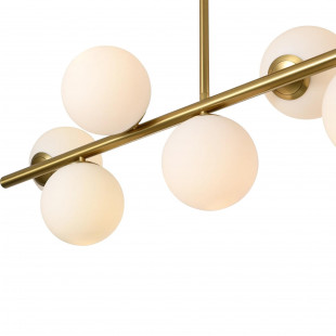 Lampa Bolti Yaskr | 7 szklanych kul, biały/złoty mosiądz - Kup teraz!