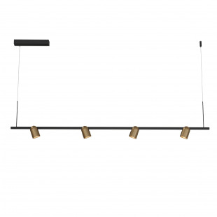 Lampa wisząca Slide LED 200cm czarny/mosiądz | Yaskr