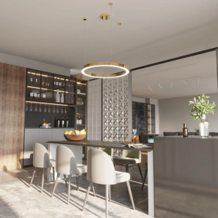 Lampa wisząca Aurum LED 80cm złota Yaskr | Nowoczesny Design