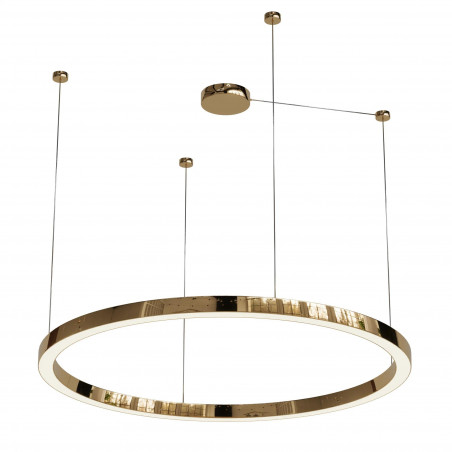 Lampa Wisząca Ring Aurum LED 120cm Złota | Yaskr
