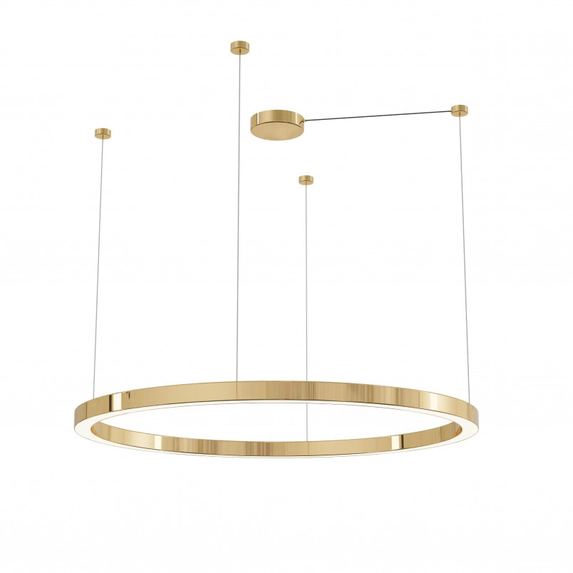 Lampa Wisząca Ring Aurum LED 120cm Złota | Yaskr