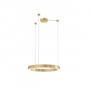 Lampa wisząca Aurum LED 60cm złota Yaskr - Oświetlenie Glamour