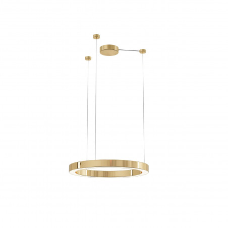 Lampa wisząca Aurum LED 60cm złota Yaskr - Oświetlenie Glamour