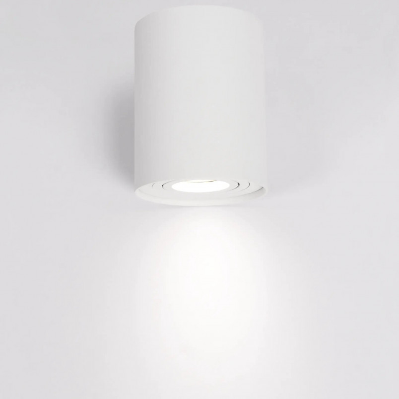 Lampa spot tuba Yaskr Leila - biała, GU10 | Światło