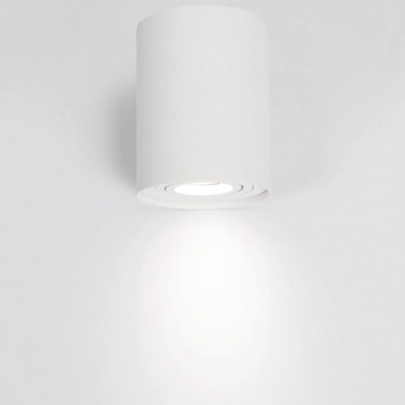 Lampa spot tuba Yaskr Leila - biała, GU10 | Światło
