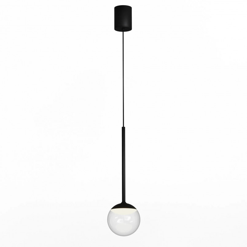 Lampa wisząca kula czarna Yaskr | Nowoczesny design LED