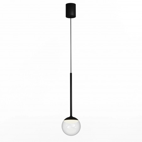 Lampa wisząca kula czarna Yaskr | Nowoczesny design LED