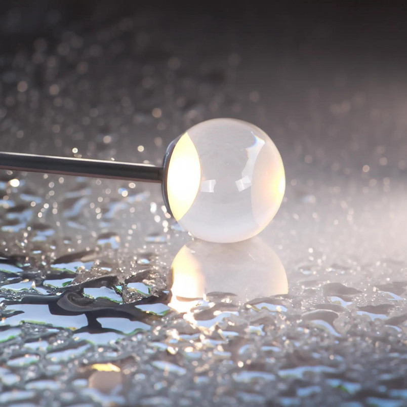 Lampa wisząca kula czarna Yaskr | Nowoczesny design LED