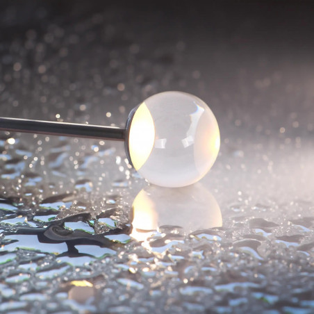Lampa wisząca kula czarna Yaskr | Nowoczesny design LED