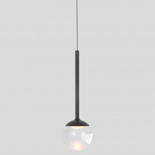 Lampa wisząca kula czarna Yaskr | Nowoczesny design LED