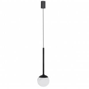 Lampa wisząca kula czarna Yaskr | Nowoczesny design LED
