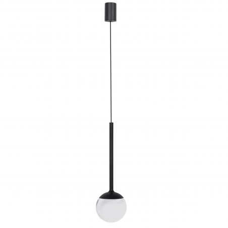 Lampa wisząca kula czarna Yaskr | Nowoczesny design LED