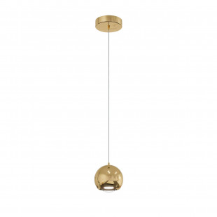 Lampa wisząca Yaskr Aurenia LED - złota kula | Elegancki design