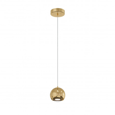 Lampa wisząca Yaskr Aurenia LED - złota kula | Elegancki design