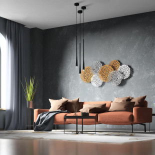 Lampa wisząca Elysia czarna Yaskr | Minimalistyczny design