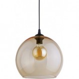 Lampa Wisząca Szklana Cubus 30cm Bursztynowa | TK Lighting