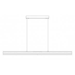 Lampa wisząca Anabella LED 120cm czarna | Step Into Design