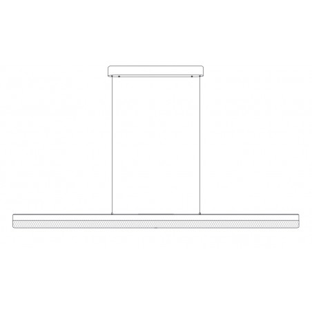 Lampa wisząca Anabella LED 120cm czarna | Step Into Design