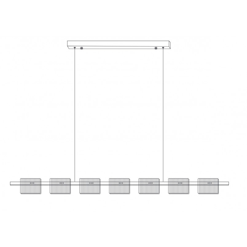 Lampa wisząca szklana Baccio LED 120cm - Step In Design