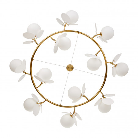 Lampa wisząca Chic biało-złota | Step Into Design