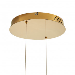 Lampa wisząca Circle LED 2 ringi | Złoty, pilot - Step In Design