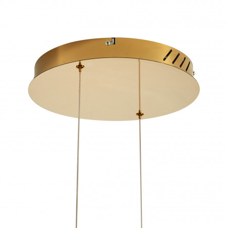Lampa wisząca Circle LED 2 ringi | Złoty, pilot - Step In Design